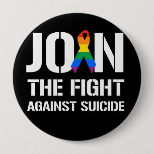 LGBTの自殺に対する戦いを結合して下さい 缶バッジ