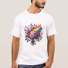 LGBTの花束 Tシャツ