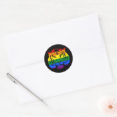 LGBTの虎 ラウンドシール (封筒)