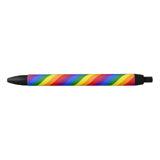 LGBTの虹のゲイプライドの旗 黒ボールペン