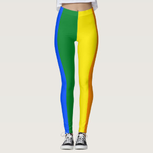LGBTの虹のプライドの旗の縦ストライプ レギンス