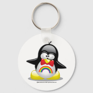 LGBTの虹のペンギン キーホルダー