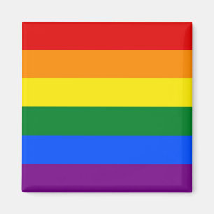 LGBTの虹の旗が付いている磁石 マグネット