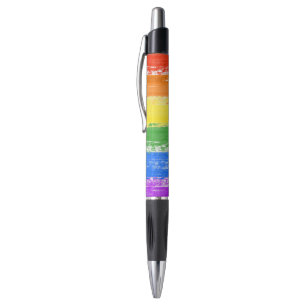 LGBTの虹の旗のペンキ ボールペン