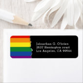 LGBTの虹の旗| Blkの差出人住所 ラベル (インサイチュ)