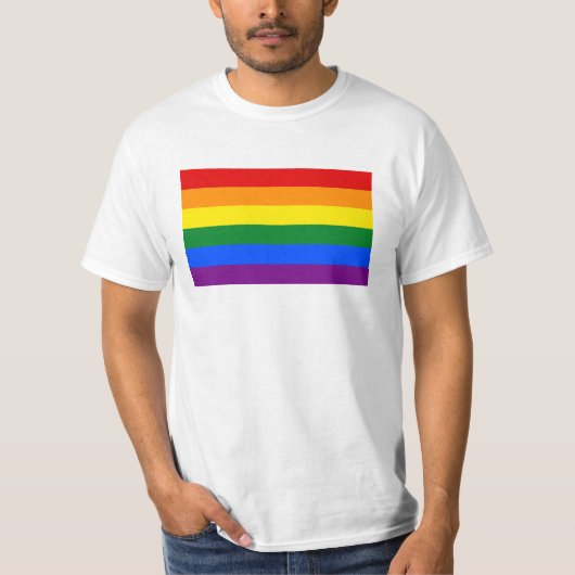 LGBTの虹の旗 Tシャツ (正面)