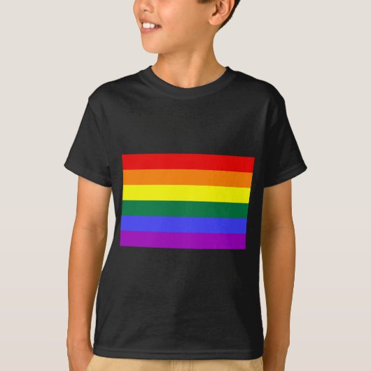 LGBTの虹の旗 Tシャツ (正面)
