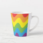Lgbtの虹の波 カフェラテマグ (右)