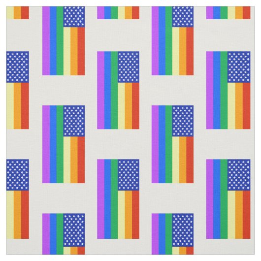 LGBTの虹の米国旗 ファブリック (見本)