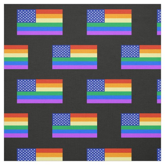 LGBTの虹の米国旗 ファブリック (見本)