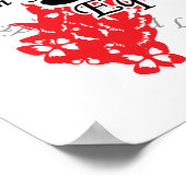 LGBTの蝶リボン ポスター (角)