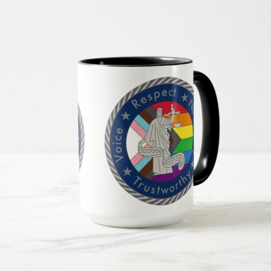 LGBTの連保護絡マグカップに大きい マグカップ (正面右)