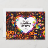 🌈 LGBTの魔法の瞬間と虹の魔法のカード 招待状 (正面)