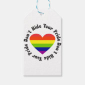LGBTはあなたのプライドを隠さない, GayPride ギフトタグ (正面)