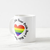 LGBTはあなたのプライドを隠さない， GayPride コーヒーマグカップ (正面左)
