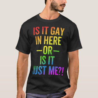 LGBTはここのゲイか私だけのおもしろいゲイ Tシャツ