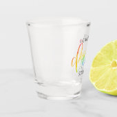 LGBTはストレートで飲めない ショットグラス (左)
