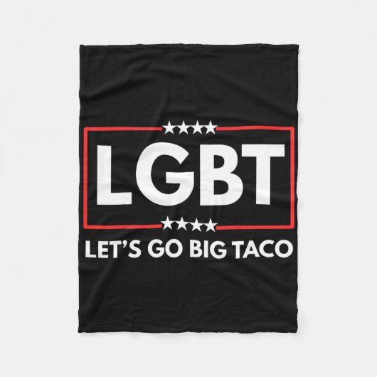 Lgbtはビッグタコトランプ フリースブランケット (正面)