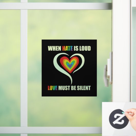 LGBTは憎しみが大恋愛の静か場 ウィンドウサイン (ホーム)