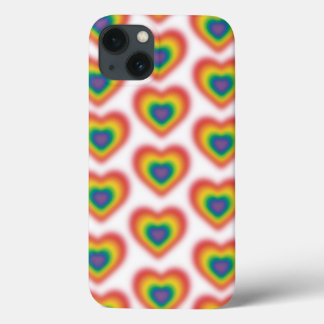 LGBTぼやけハート iPhone 13ケース