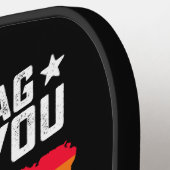 LGBTもしプライドこの旗はあなたに怒ら救済せる ピックルボールラケット (左詳細)