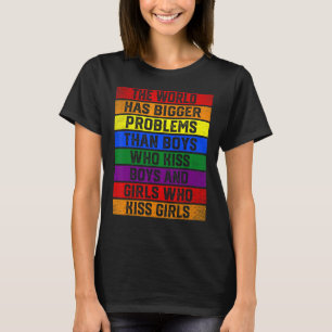 Lgbtをサポート世界はGaよりも大きな問題を抱えている Tシャツ