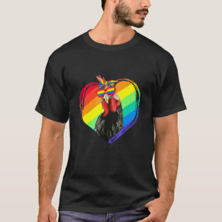 LGBTを愛するニワトリ Tシャツ