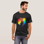 LGBTを愛するニワトリ Tシャツ (正面フル)