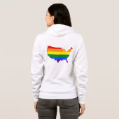 LGBTアメリカンプライドマップ パーカ (裏面フル)
