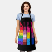 LGBTアリー誇りを持ったゲイレズビアンバイセクシュアルプライドR エプロン (着用した状態)