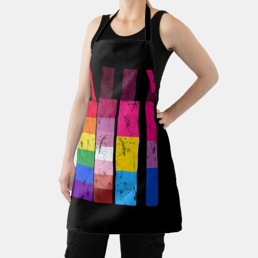 LGBTアリー誇りを持ったゲイレズビアンバイセクシュアルプライドR エプロン (インサイチュ)