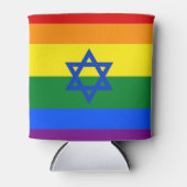 LGBTイスラエル 缶クーラー (正面)