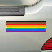 LGBTインクルーシブプライド(カラープライドの人々) バンパーステッカー (車上)