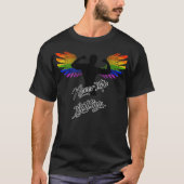 LGBTエンジェルストップはゲイプライドウィングと戦わない(2) Tシャツ (正面)