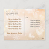 LGBTカスタムフォトゲイレインボーフラッグメリークリスマス シーズンポストカード (裏面)