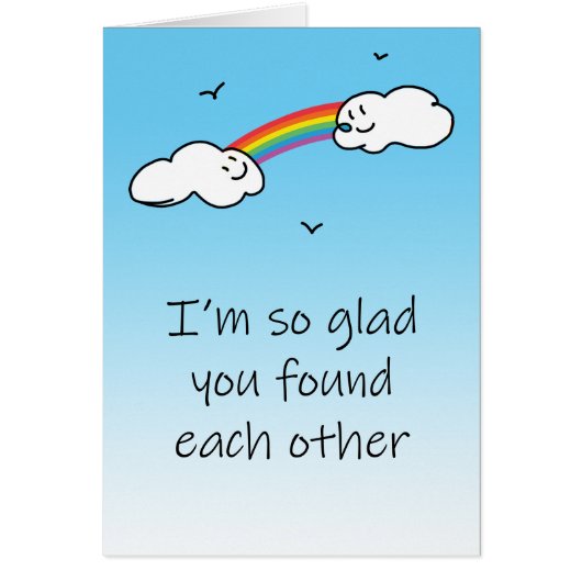 LGBTカップルの心のこもった記念日 | 虹の雲 (正面)