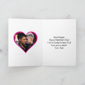 LGBTカップルパーソナライズされたアニメバレンタインデー カード (内部)