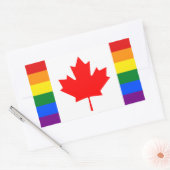 LGBTカナダ 長方形シール (封筒)
