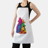 LGBTカラフルプライドドイツの羊飼い犬の杭 エプロン (インサイチュ)