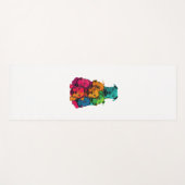 LGBTカラフルプライド（犬）スタッフォードブルテリアドッグ ヨガマット (正面(横))