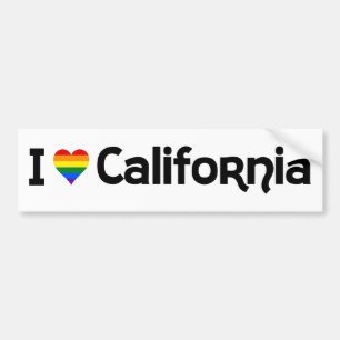 LGBTカリフォルニア・バンパー・ステッカーが大好き バンパーステッカー