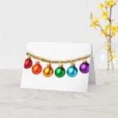 LGBTクエレガントリスマスカード カード (黄色い花)