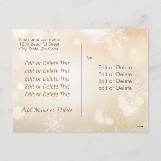 LGBTクリスマスレインボーフラッグゲイプライドカスタム写真 シーズンポストカード (裏面)