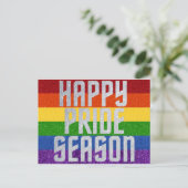 LGBTグリッターハッピープライドシーズンカード ポストカード (スタンド正面)