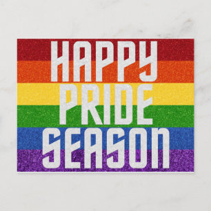 LGBTグリッターハッピープライドシーズンカード ポストカード