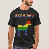 LGBTグリッターレインボーキスマイおもしろい Tシャツ (正面)
