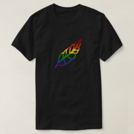 LGBTグリッターレインボーフェザー Tシャツ