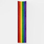 LGBTグリッターレインボープライド国旗 横断幕 (縦)