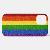 LGBTグリッターレインボープライド国旗 Case-Mate iPhoneケース (裏面 (横))