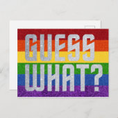 LGBTグリッター何だと思う?来アウトカード ポストカード (正面/裏面)